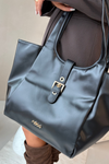 Shopper Bag with Clasp NOBO BAG6010-020 Black