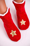Christmas Insulated Slippers With Star Holly