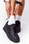 Damskie Sportowe Buty Na Platformie Czarne This Is Me