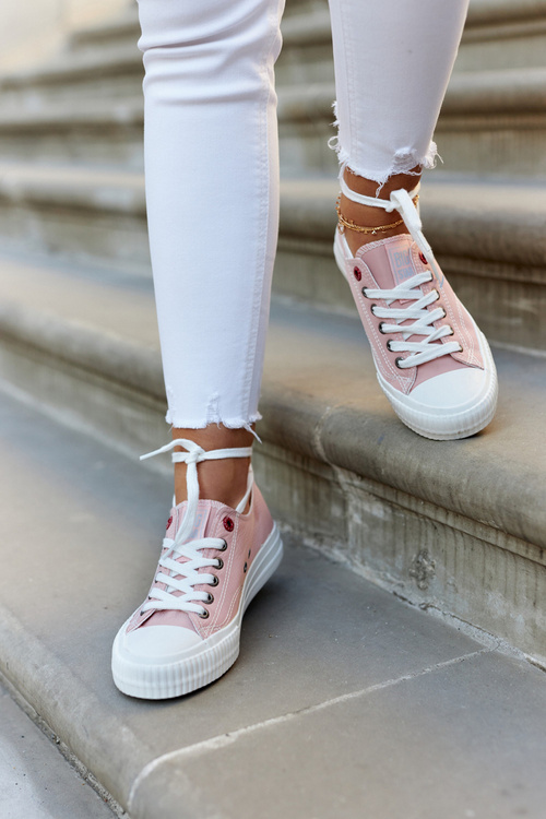 Trampki Damskie Niskie Różowe BIG STAR JJ274385