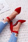 Red Domine Women's Pointed Stiletto pumps