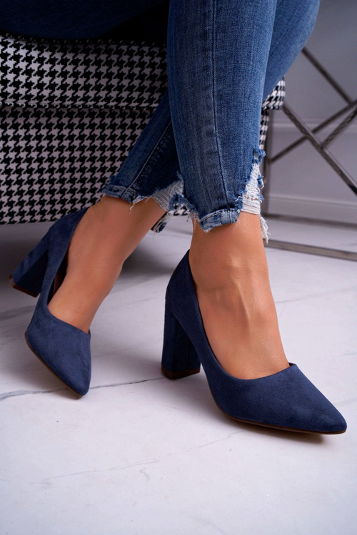 Women's Stiletto pumps Suede Blue Florena