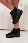 Women's Snow Boots with Laces Black Rebekah
