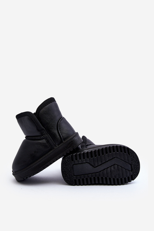 Children's insulated snow boots with fur lining black Benigna