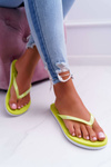 Big Star Neon Lime Women's Flip Flops AA274A129