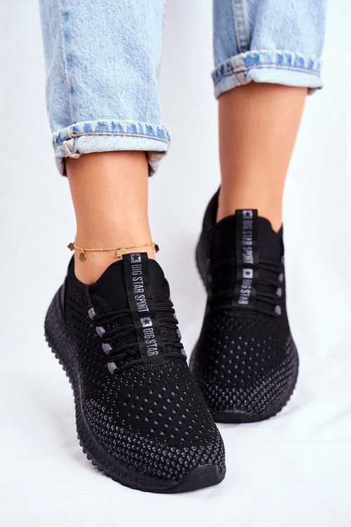 Women's Sport Shoes Sneakers Big Star Black FF274962