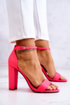 Women's Stiletto Sandals Neon Pink Anastasie