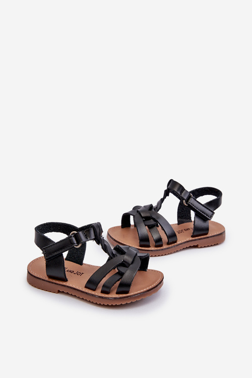 Children's Sandals with Velcro Fastening Black Marimona