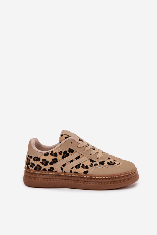 Women's Sneakers on Platform Panterka Beige Denissa