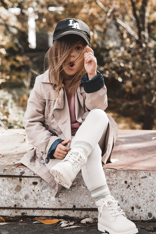 Children's Warm Trappers Boots Light beige Dexter