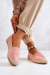Women's Suede Espadrilles Pink Joaquin
