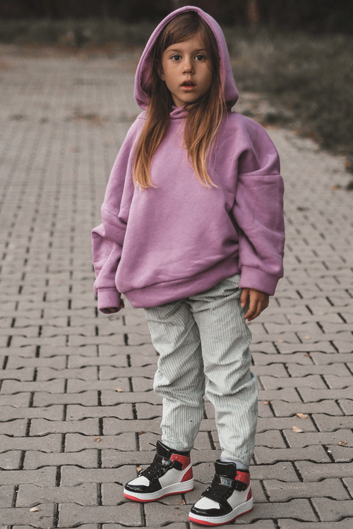 Children's Shiny Sports Shoes Pink and White Milara