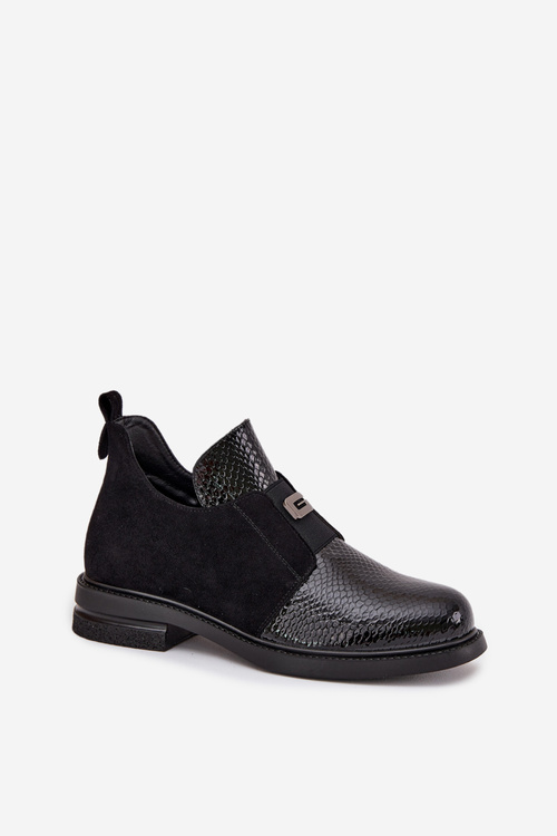 Patent Low Women's Boots Heeled Insulated Vinceza 58560 Black