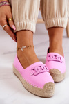 Classic Espadrilles On The Platform Pink Julianne