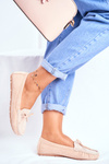 Women's Suede Mokassins S.Barski A199 Beige