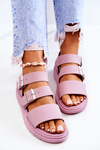 Sandals Buckle Purple Reese's 