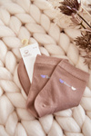 Women's Plain Cotton Cosas Socks Beige
