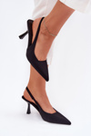 Ladies High Heels Sandals Black Lunira