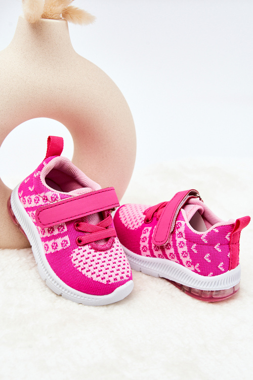 Sportowe Buty Ze Świecącą Podeszwą Różowe Lollie