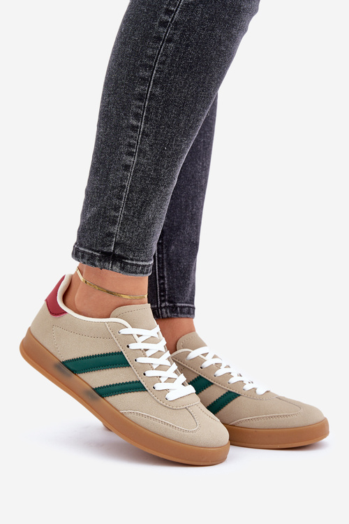 Women's Low Beige Sneakers Ennorwen