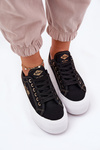 Women's fabric platform sneakers Lee Cooper LCW-25-31-3431L black