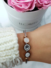 Women's Bracelet On Steel Cable With Zircons Isabella