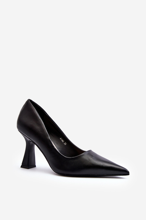 Classic Pointed Toe High Heels Black Delimena