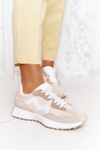 Damskie Sportowe Buty Sneakersy Beżowe Move On