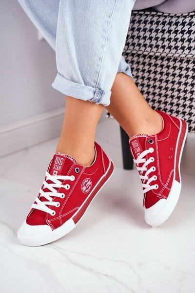 Damskie Trampki Big Star Czerwone FF274226