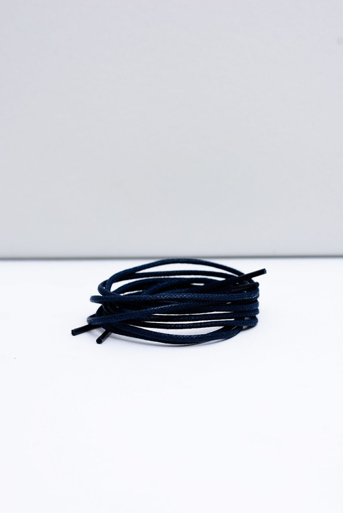 Corbby Navy Blue Waxed Thin Laces