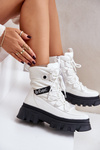 Women's Snow Boots With Zipper Lee Cooper LCJ-24-47-3142 White