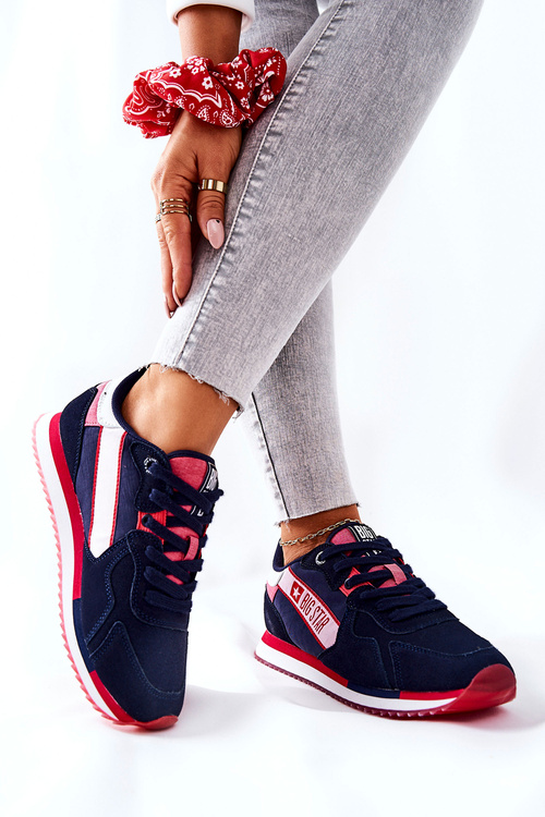 Leather Sport Shoes Big Star II274270 Navy