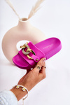 Children's Rubber Slippers With A Decorative Chain Fuchsia Suzie