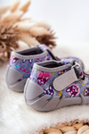 Buty Papcie Befado Na Rzep 190P093 Szaro-Niebieskie