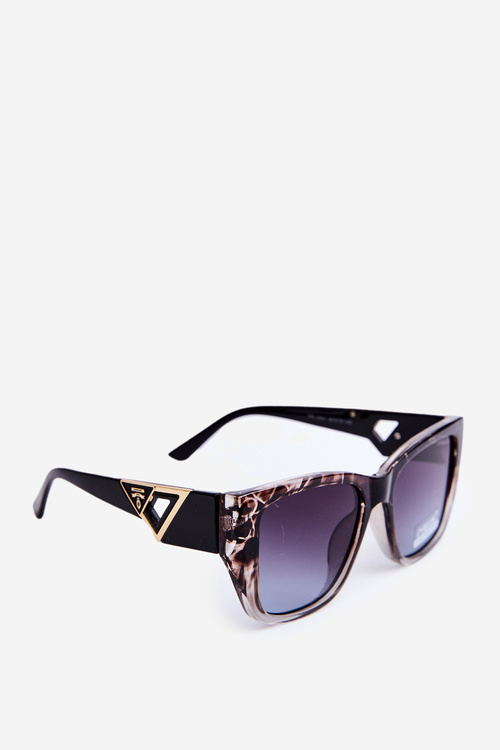 Women's Sunglasses with Decorative Details UV400 Brown