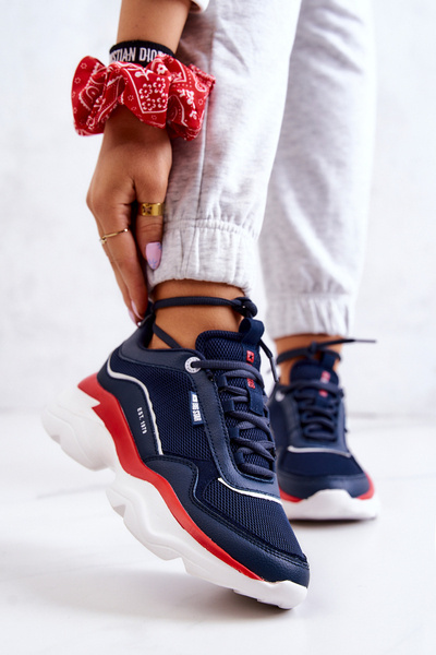 Buty Sportowe Damskie Granatowe Big Star JJ274A117