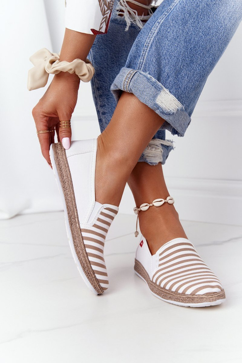 Women's Espadrilles Big Star HH276001 Beige-White