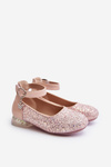 Children's Pink Glitter Ballerina Flats Pardride