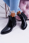 Women's Varnished Slip-on Black Wellingtons Pola