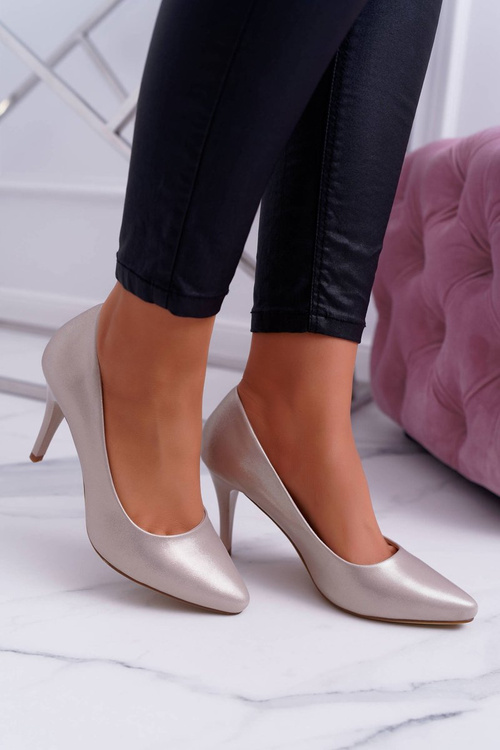 Sergio Leone Women's Stilettos 1399 Gold Greca