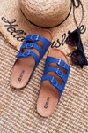 Women's Flip Flops Navy Blue Big Star DD274140
