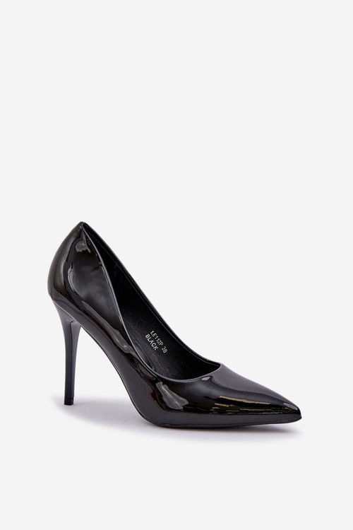 Patented High Heels With Pointed Toes Black Omenra