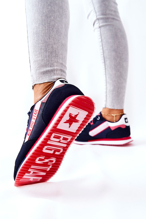 Leather Sport Shoes Big Star II274270 Navy