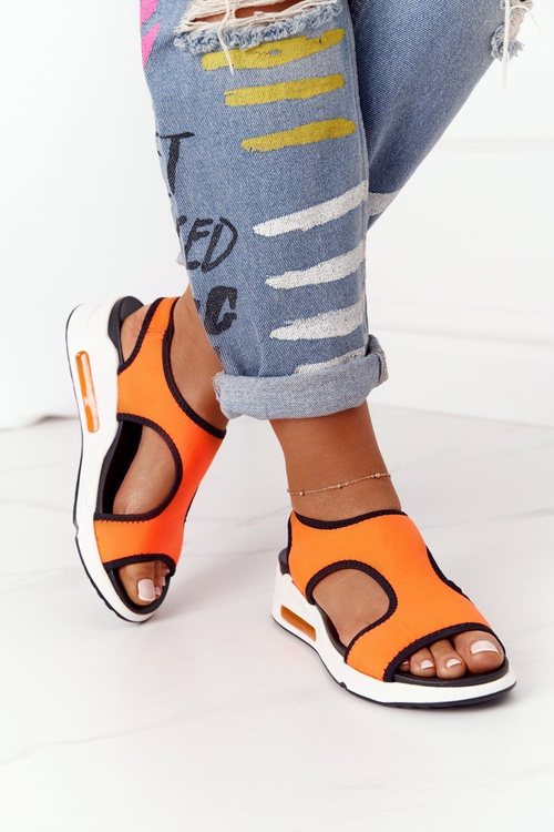 Wedge Slip-On Sandals Orange Zoey