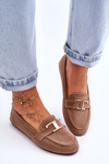 Classic Slip On Loafers Beige Carly