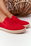 Espadrilles On A Braided Sole Big Star HDD274018 Red