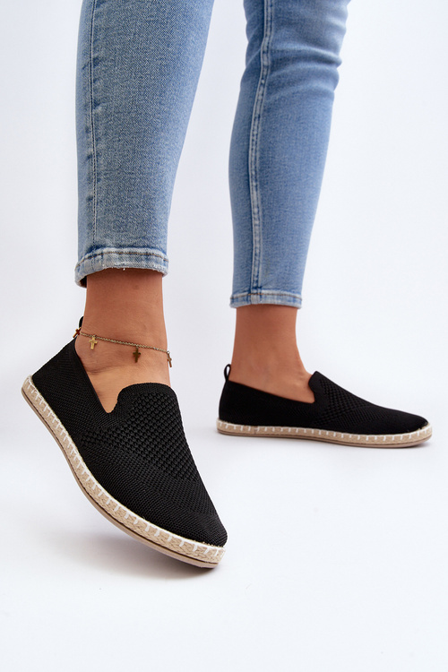 Black Women's Slip-On Espadrilles Harmonie