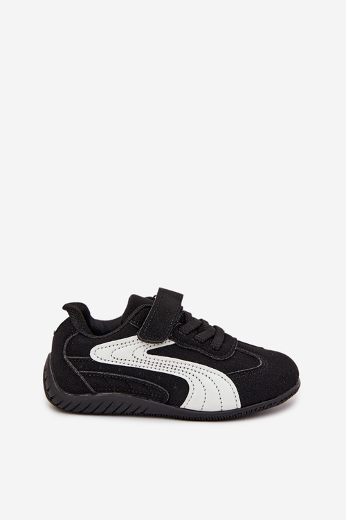 Children's Sports Shoes With Velcro Black and White Perrin