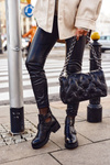 Women's Boots On Heel Black Frago