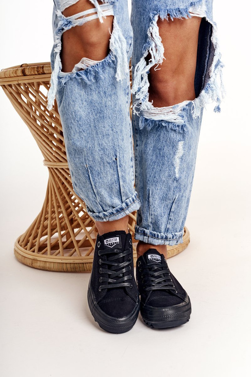Women's Sneakers On A Chunky Sole BIG STAR FF274248 Black